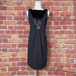 Eliza J New York Charcoal Black Sequin Women's Sleeveless Midi Dress
